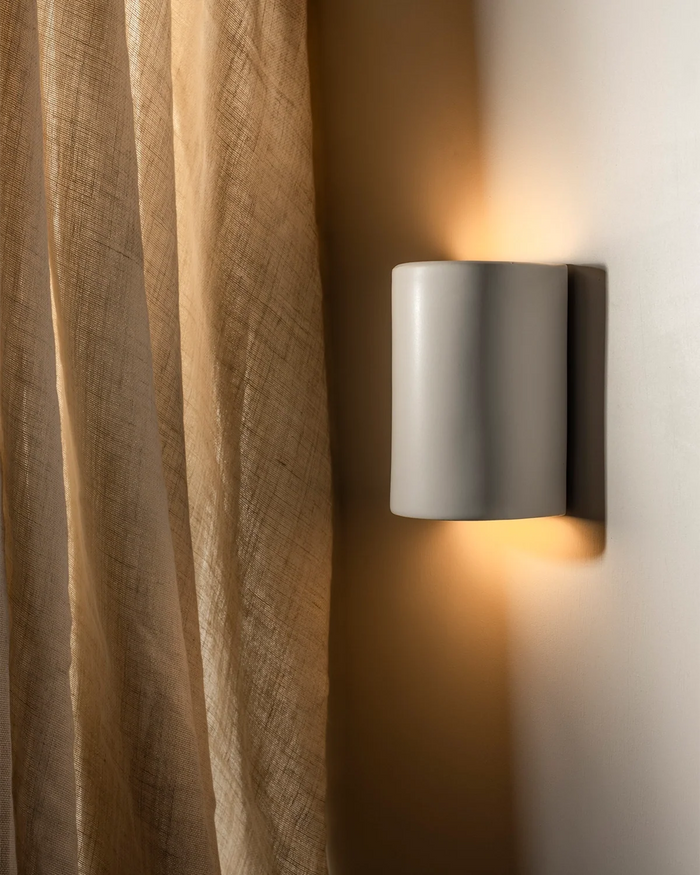 Ceramic Cylindrical Up & Down Wall Light