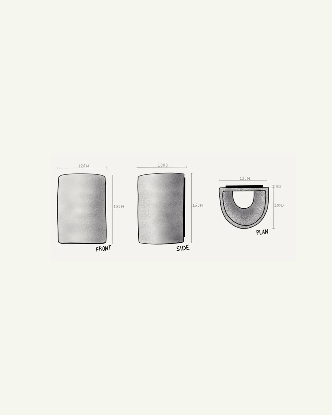 Ceramic Cylindrical Up & Down Wall Light