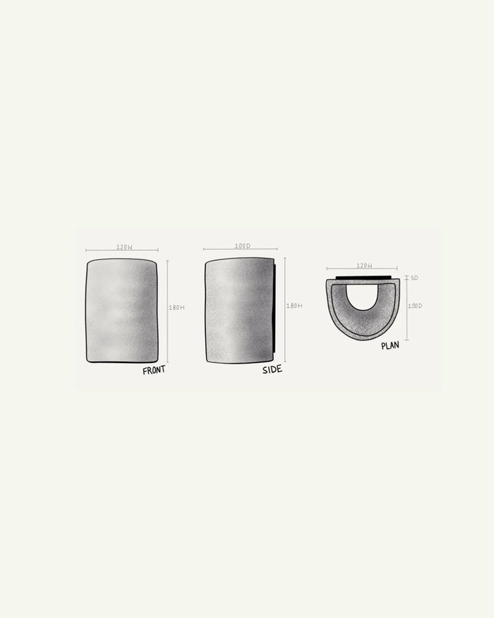 Ceramic Cylindrical Up & Down Wall Light