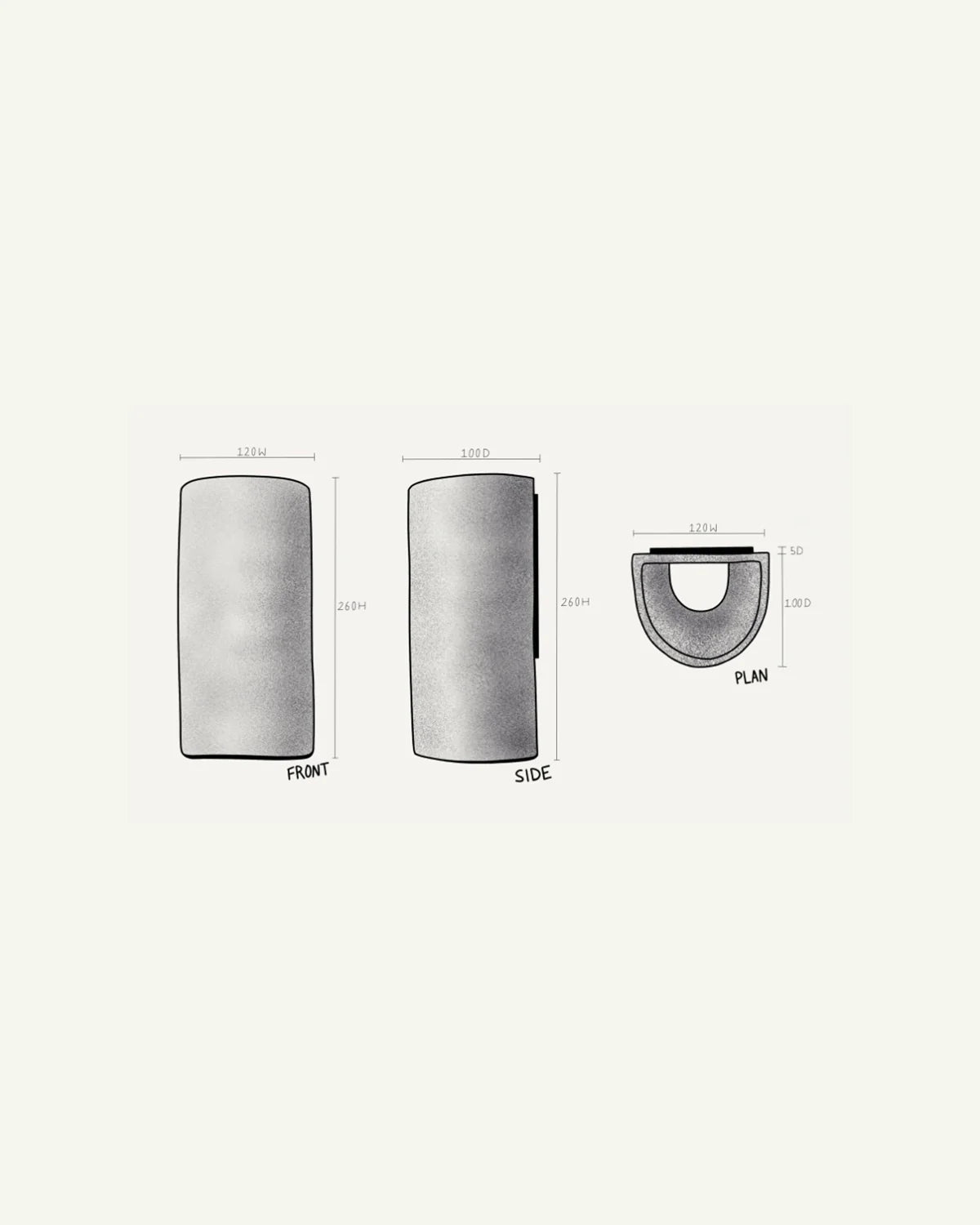 Ceramic Cylindrical Up & Down Wall Light