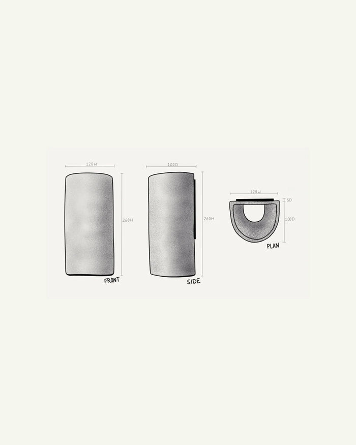 Ceramic Cylindrical Up & Down Wall Light