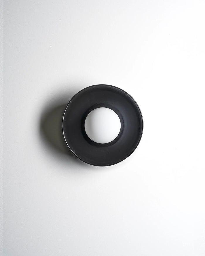 Contemporary Indoor Dish Wall Light