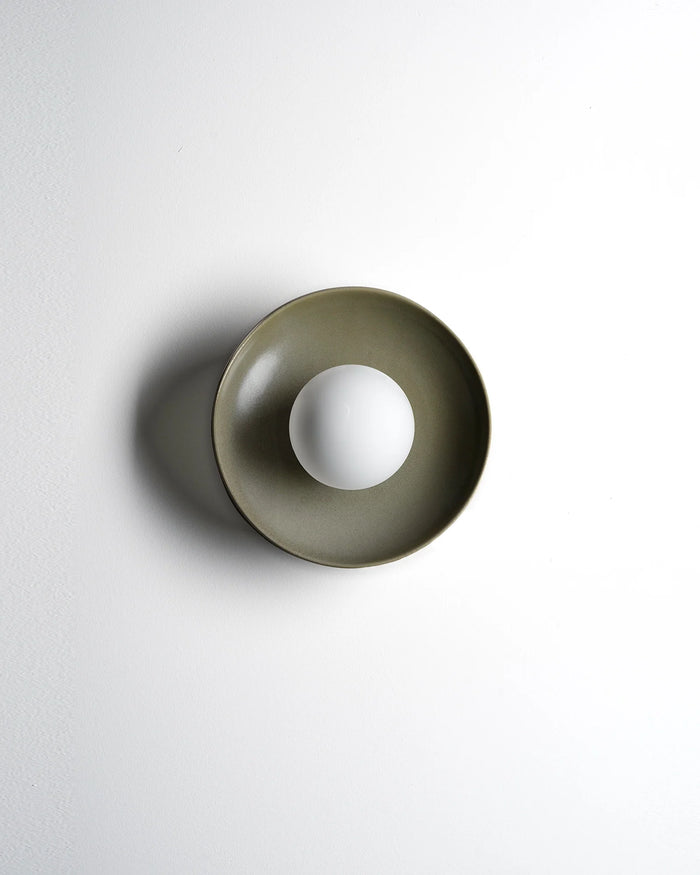 Contemporary Indoor Dish Wall Light
