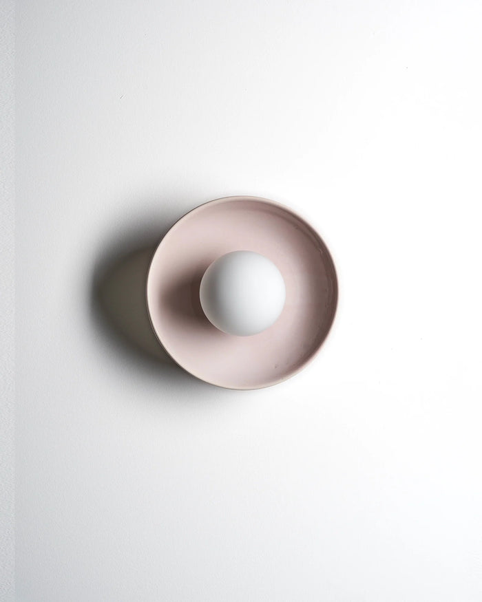 Contemporary Indoor Dish Wall Light
