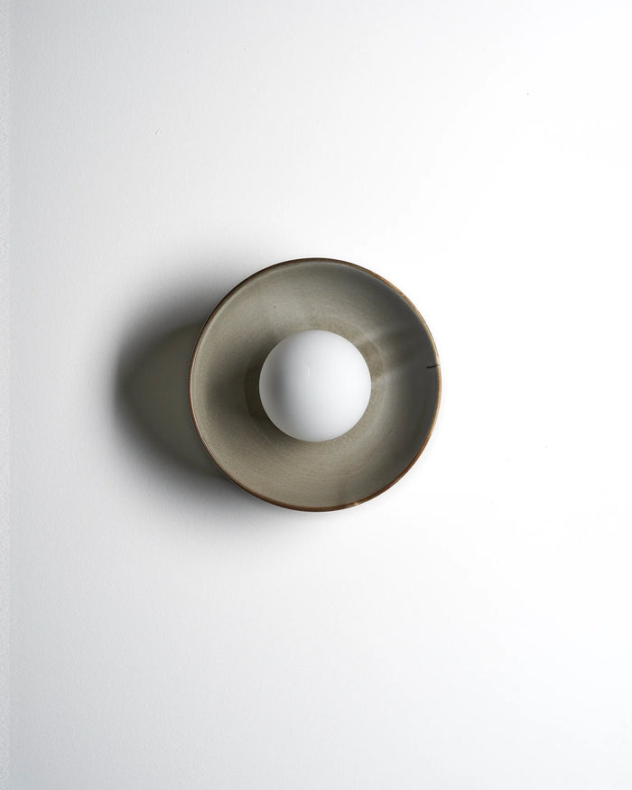 Contemporary Indoor Dish Wall Light
