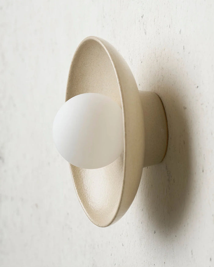 Contemporary Indoor Dish Wall Light