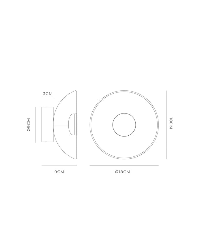 Fiberglass Dome Air Wall Light