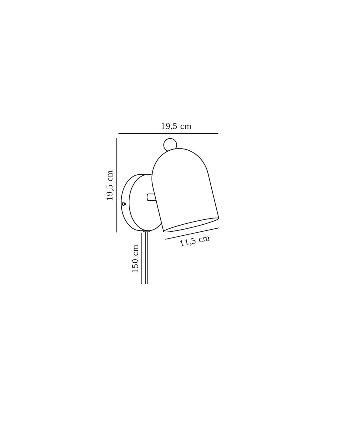 Adjustable Gaston Wall Light