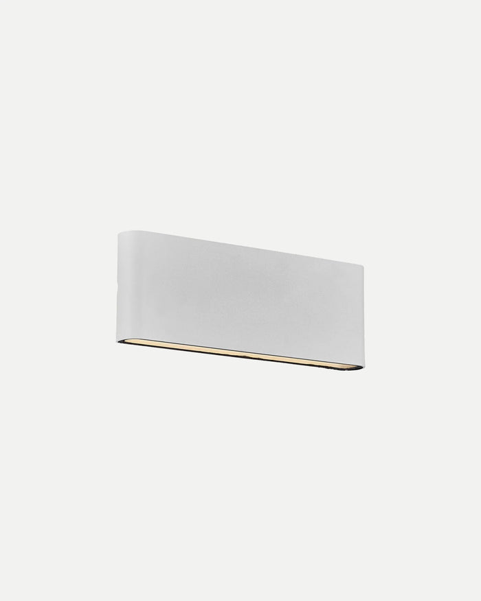 Wide Metal Outdoor Wall Light