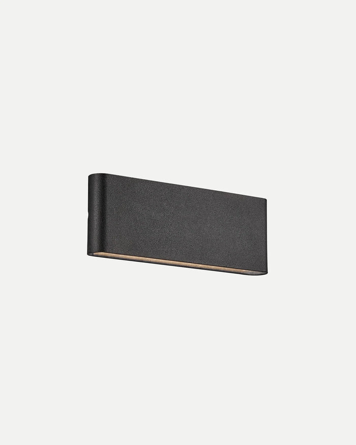 Wide Metal Outdoor Wall Light
