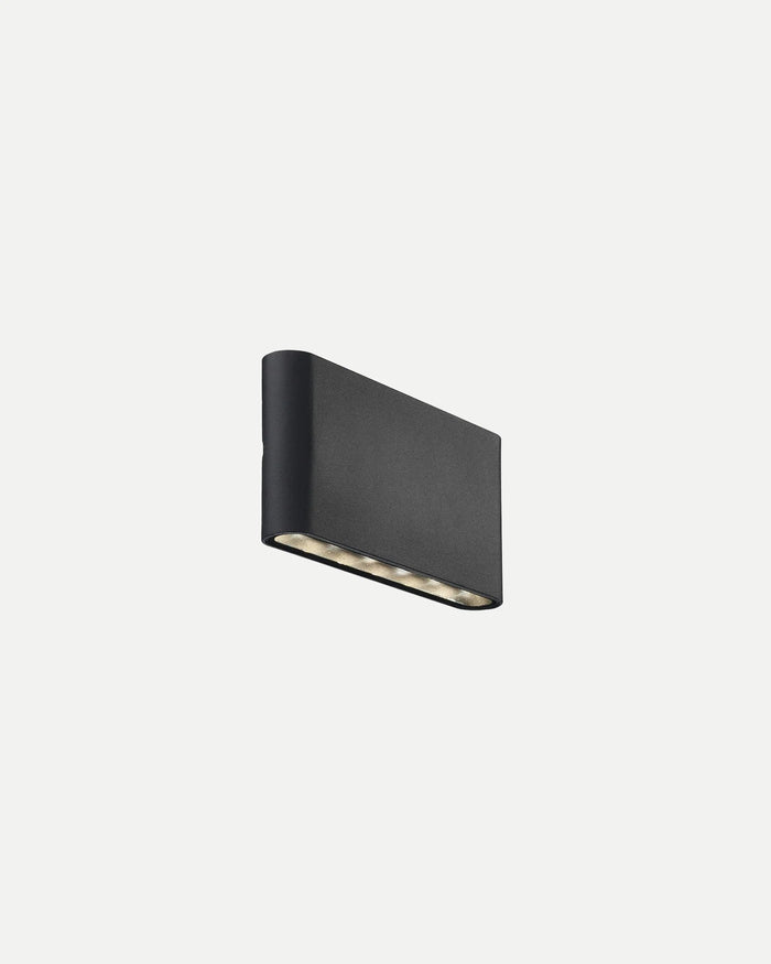 Wide Metal Outdoor Wall Light