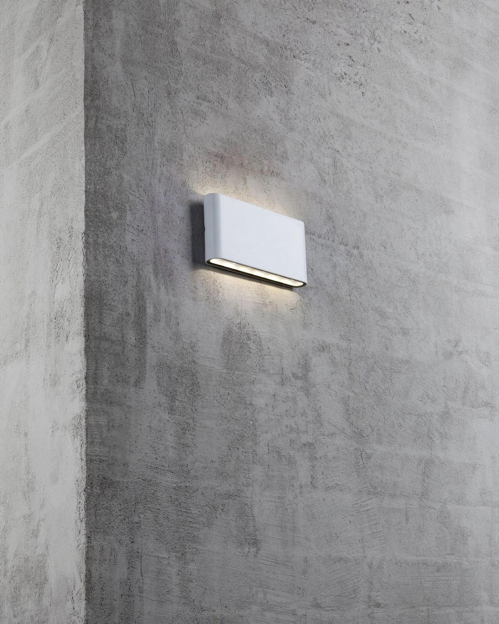 Wide Metal Outdoor Wall Light