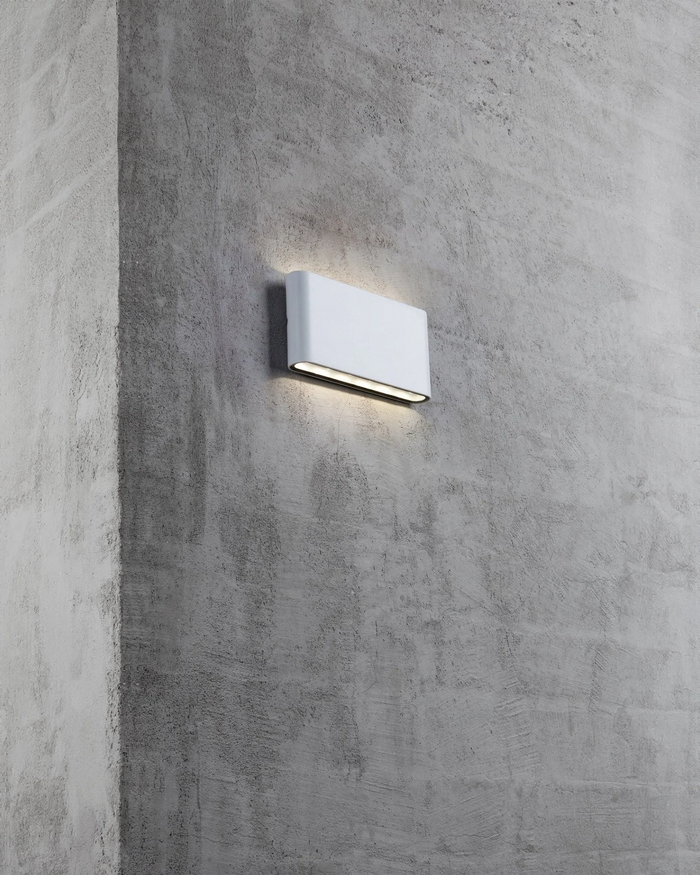 Wide Metal Outdoor Wall Light