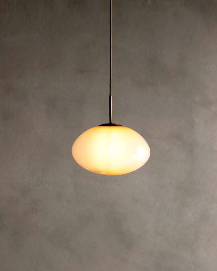Oval Glass Pendant Light