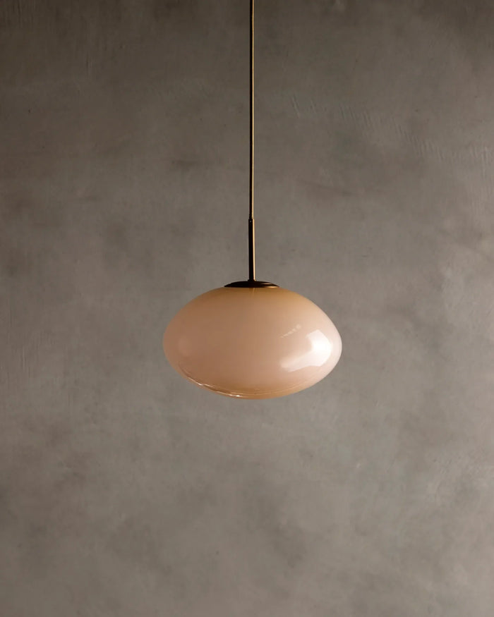 Oval Glass Pendant Light