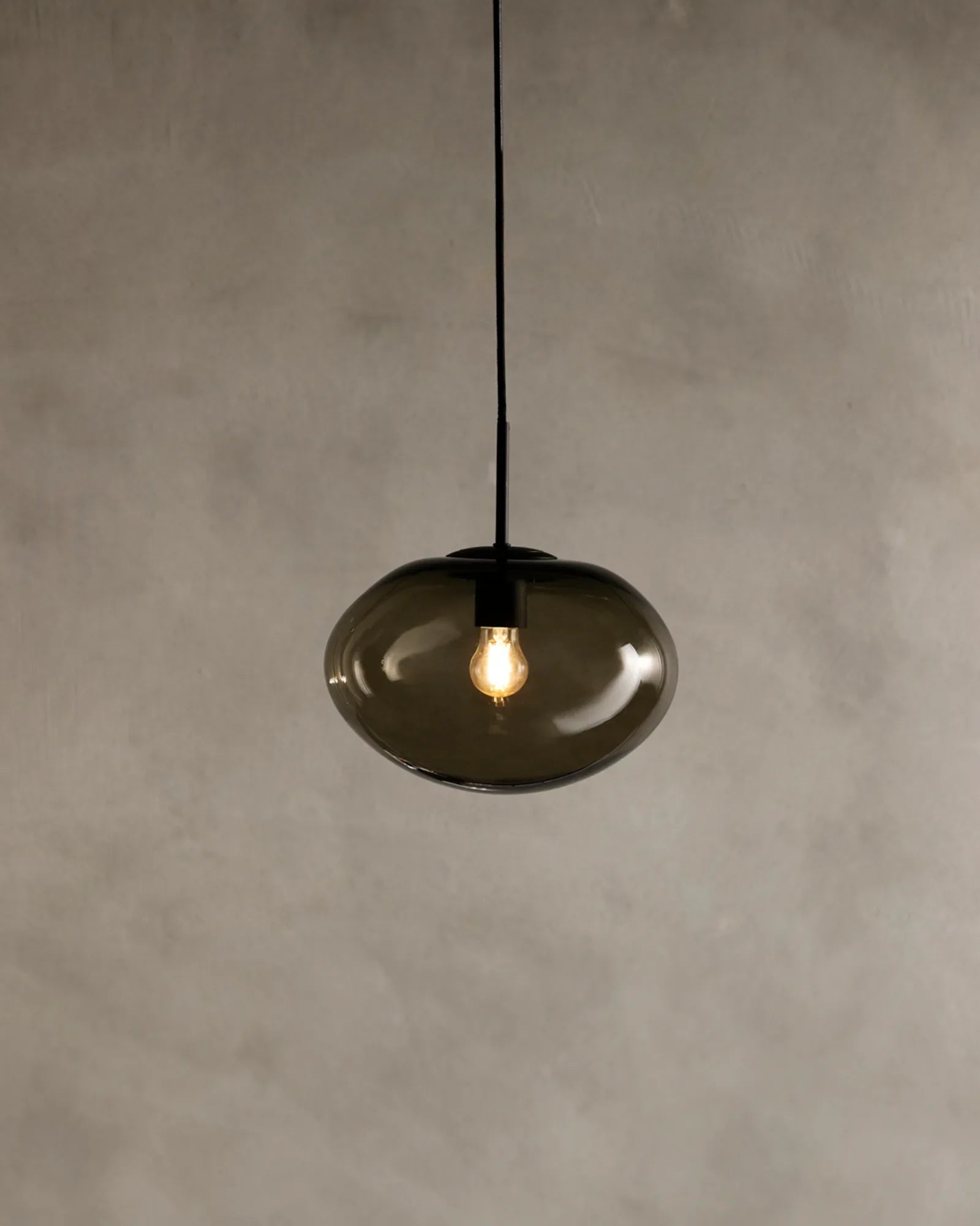 Oval Glass Pendant Light