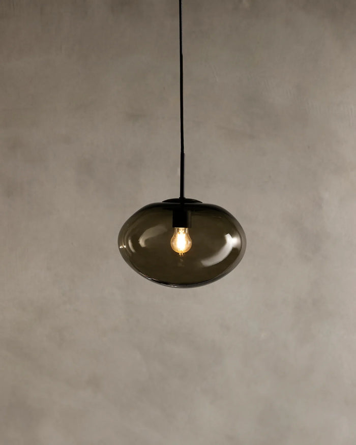 Oval Glass Pendant Light
