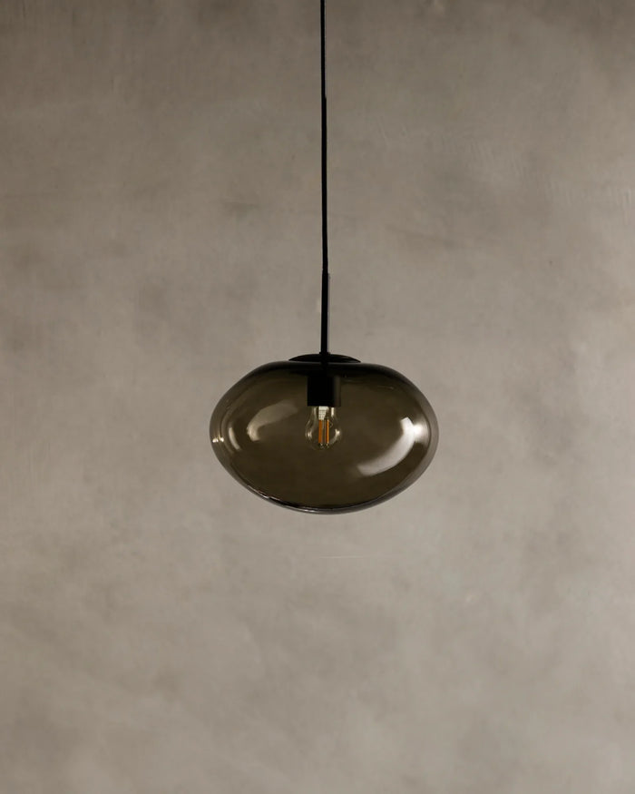 Oval Glass Pendant Light