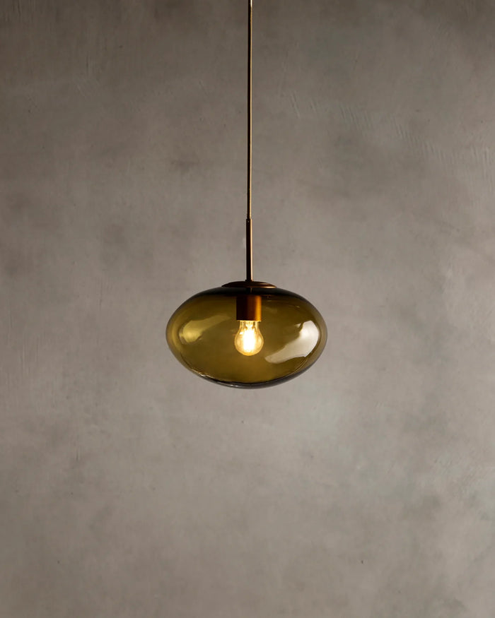 Oval Glass Pendant Light