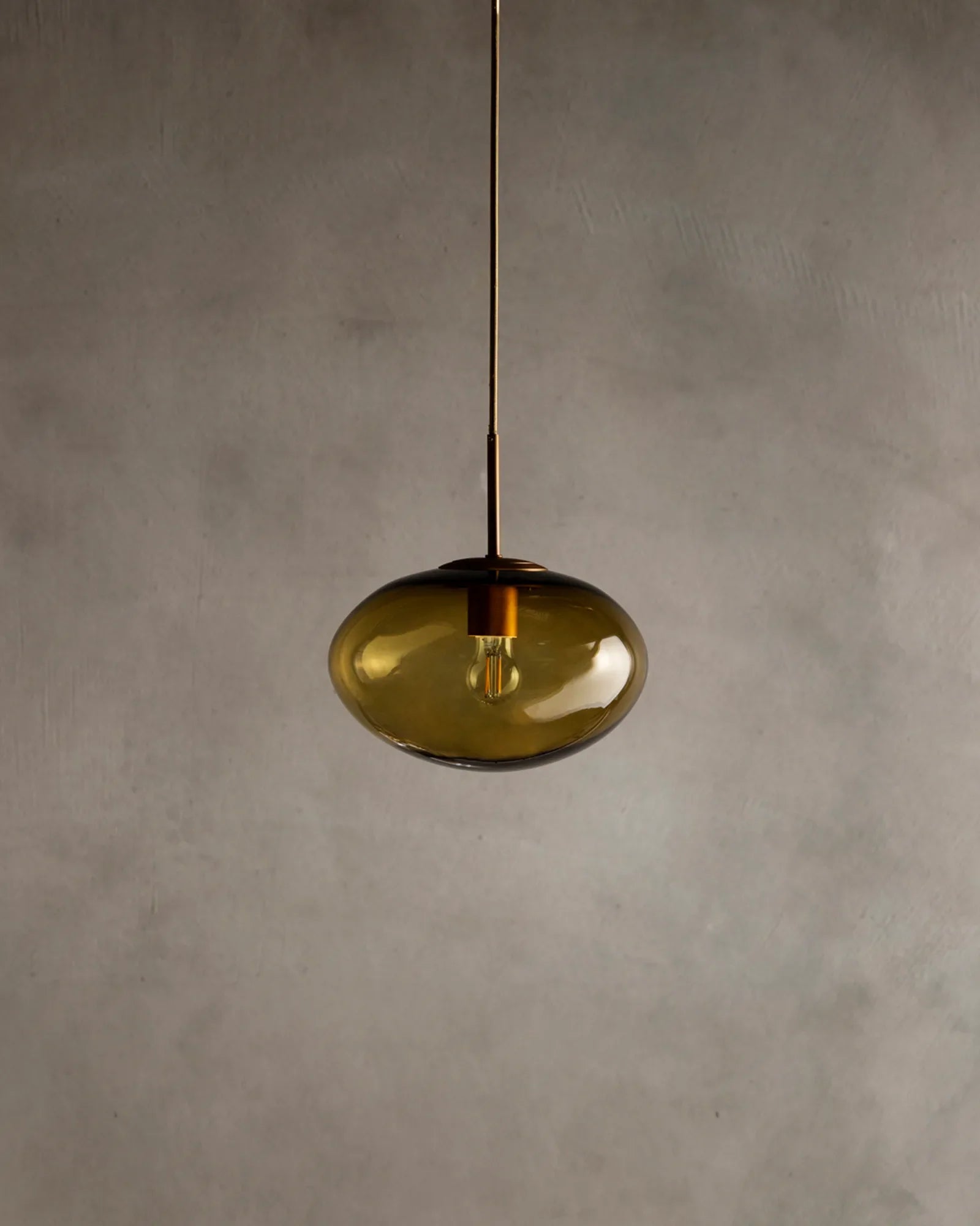 Oval Glass Pendant Light