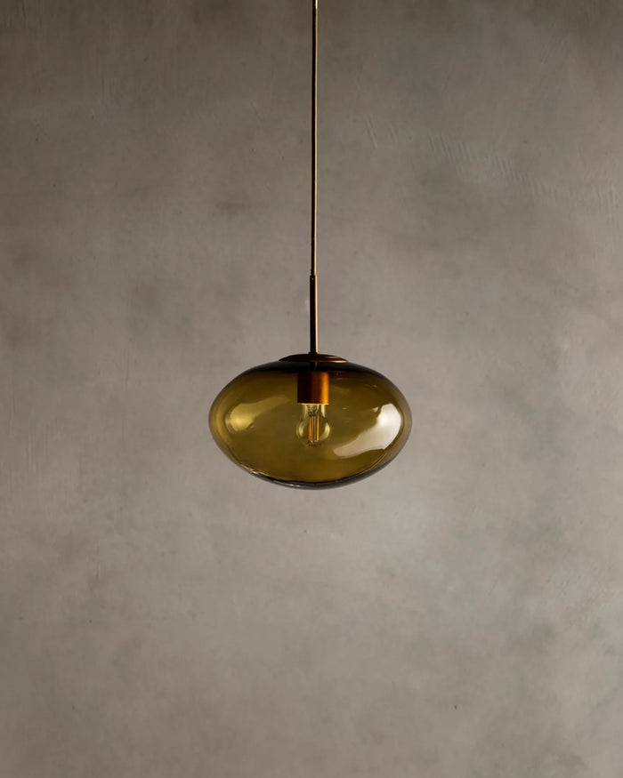 Oval Glass Pendant Light