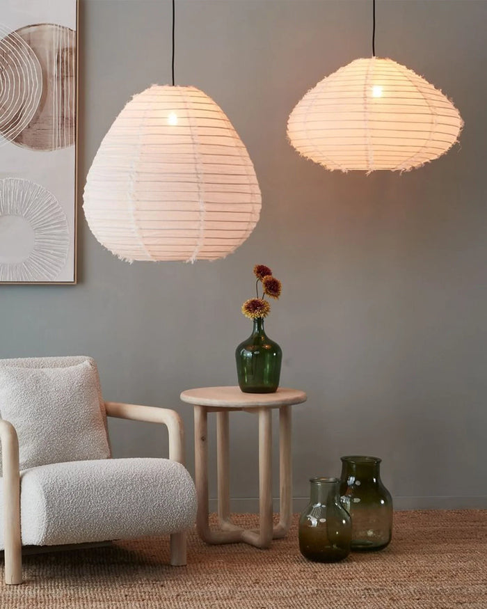 Modern Fine Linen Pendant Light