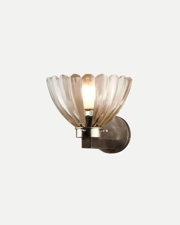 Floral Antique Crystal Wall Light