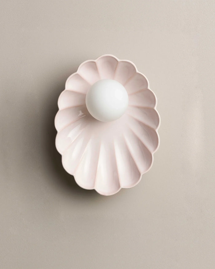 Ceramic Oyster Wall Light