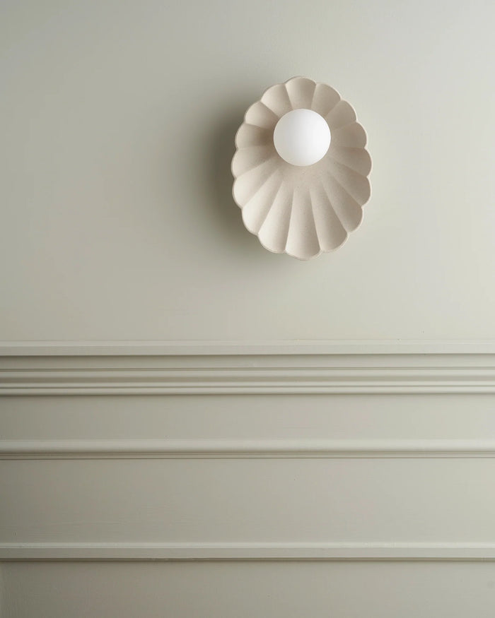Ceramic Oyster Wall Light