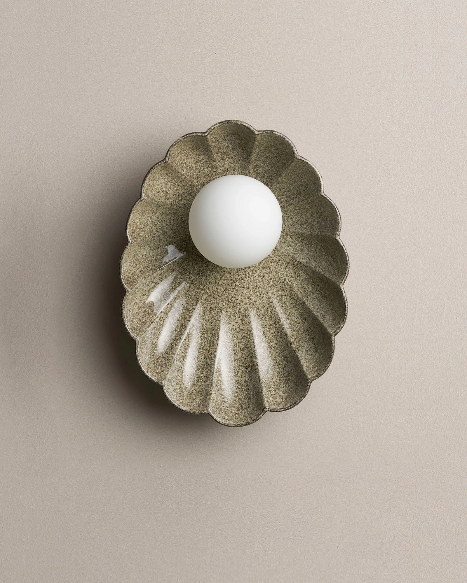 Ceramic Oyster Wall Light