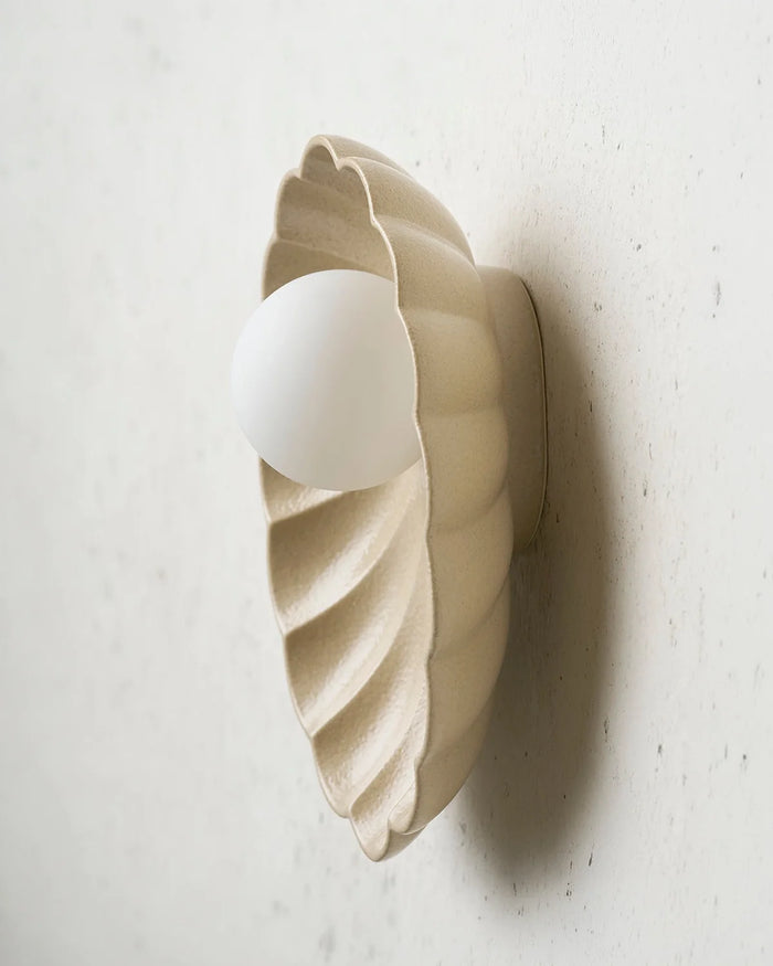 Ceramic Oyster Wall Light