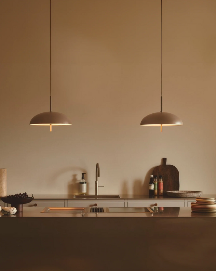 Wide Dome Pendant Light
