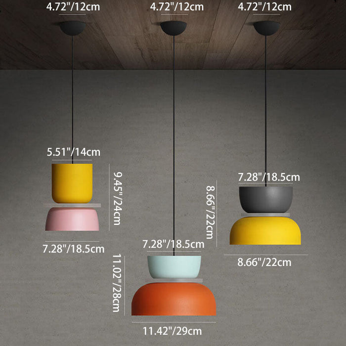 Colourful Nordic Macaron LED Pendant Light