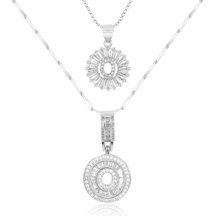 Olivia 14k Diamond Letter Initial Necklaces