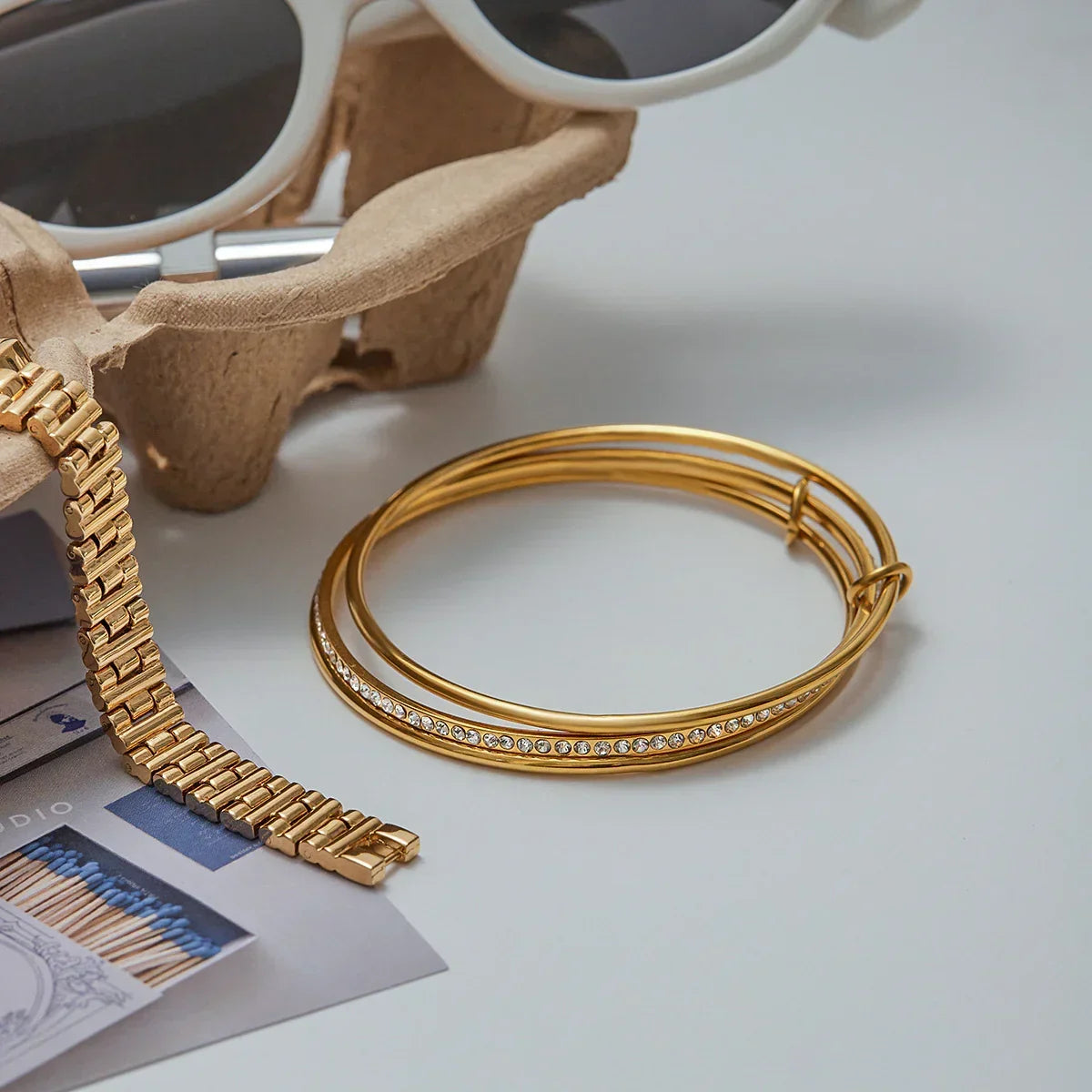 Matilda Stacked Diamond Bracelet