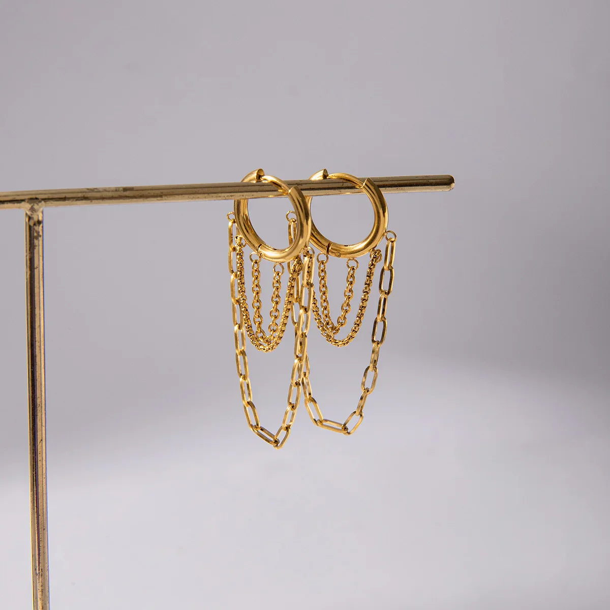 Alea Link Chain Hoops