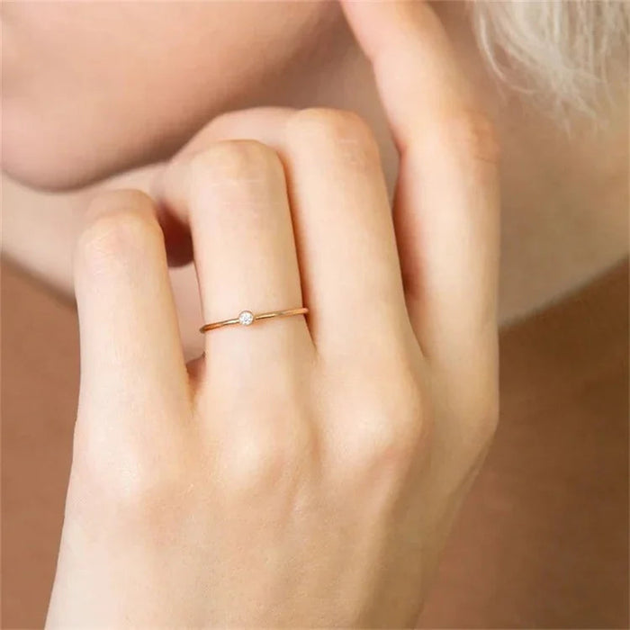 Birthstone Stacker Ring