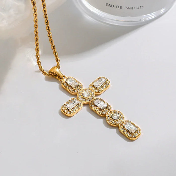 Diamond Cross Necklace