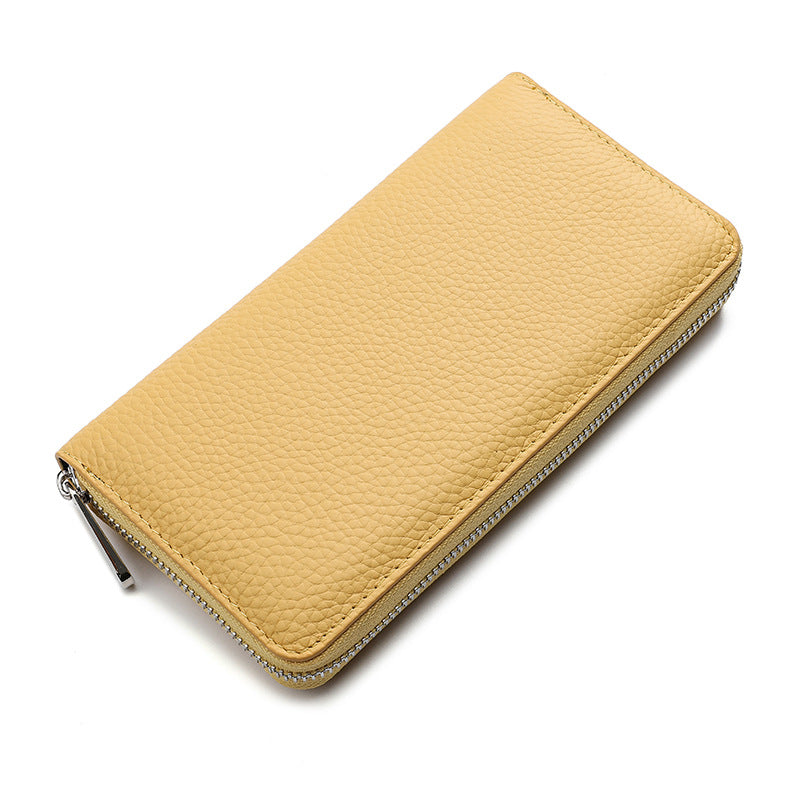 Andrea | Leather Zip-Around Wallet-Wallet-Urban Devyne-Yellow-Urban Devyne