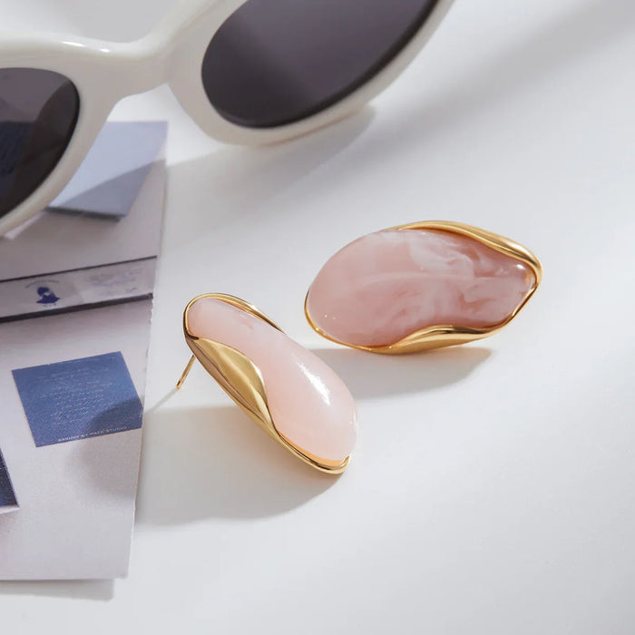 Polished Gemstone Earrings