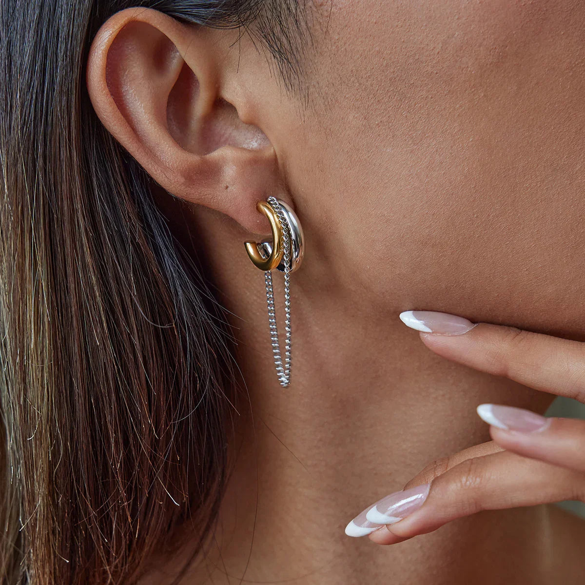 Link Chain Hoops