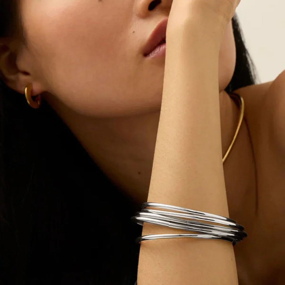 Gold Bangle Set