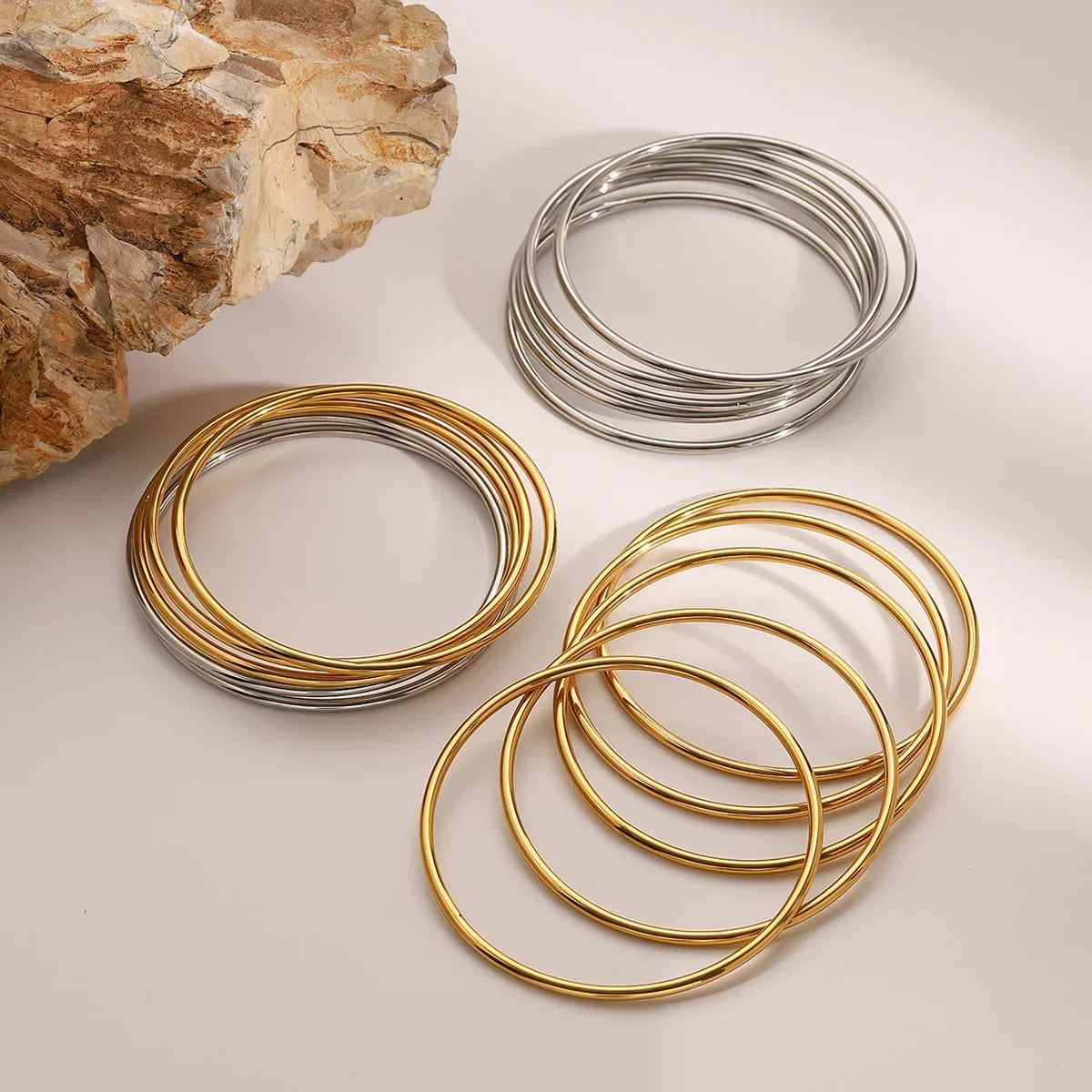 Gold Bangle Set