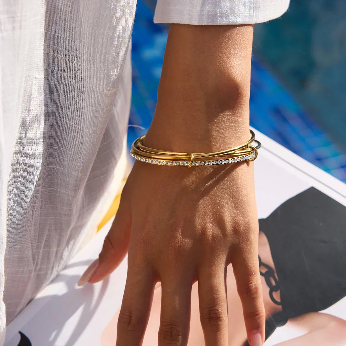 Matilda Stacked Diamond Bracelet