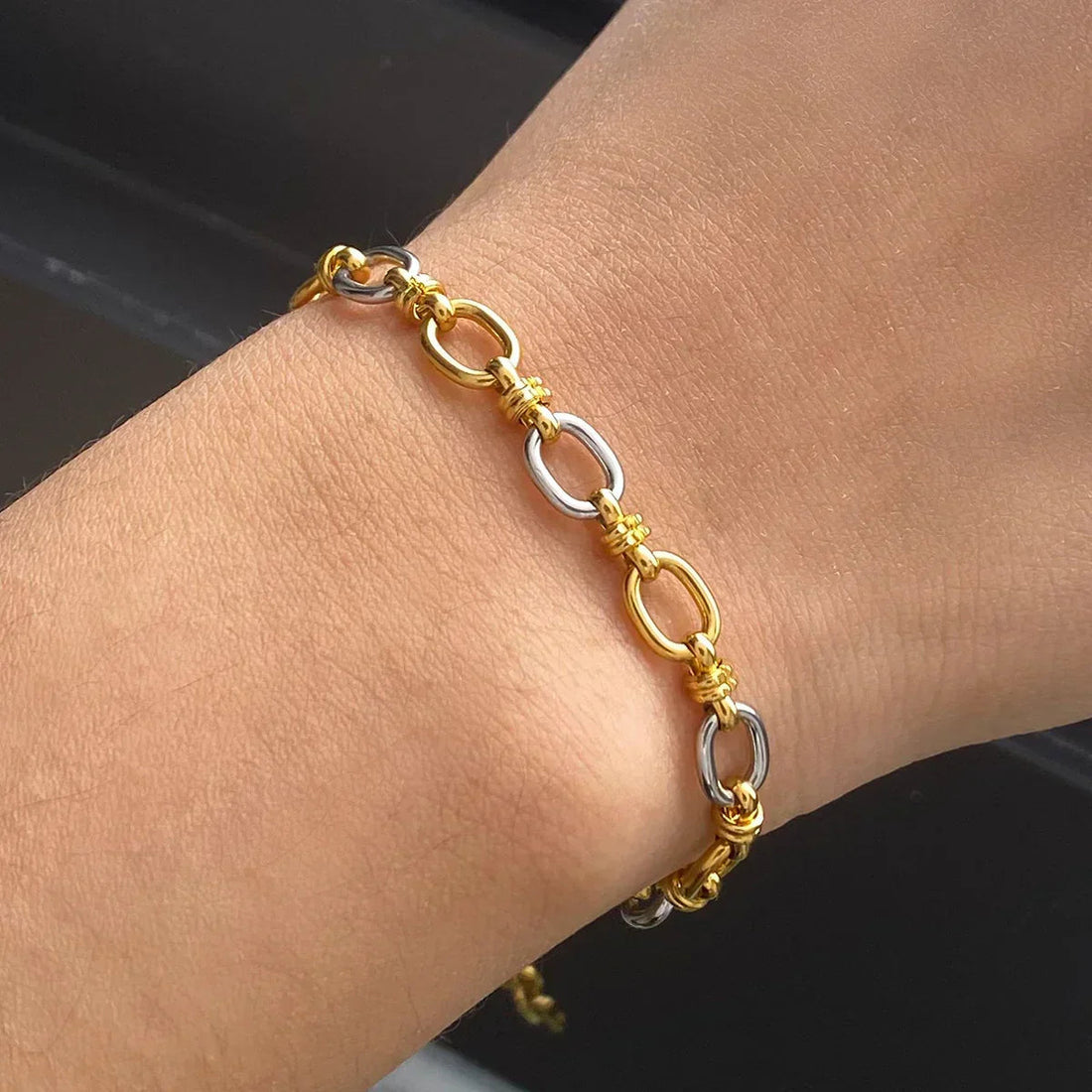 Two Tone Gold Bracelet
