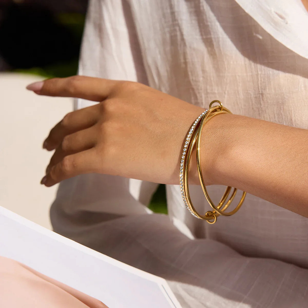 Matilda Stacked Diamond Bracelet
