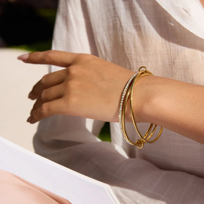 Matilda Stacked Diamond Bracelet
