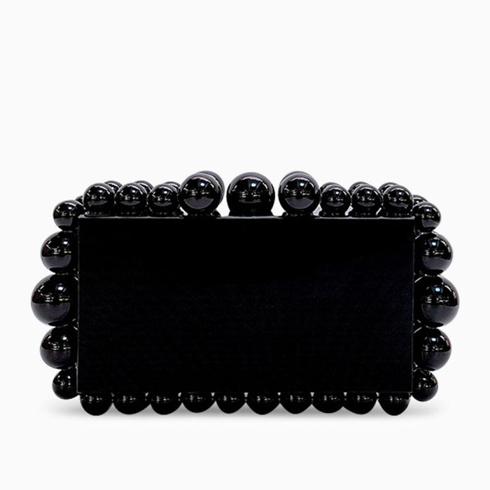 Jenna | Pearl Acrylic Clutch-Clutches-Urban Devyne-Black-Urban Devyne