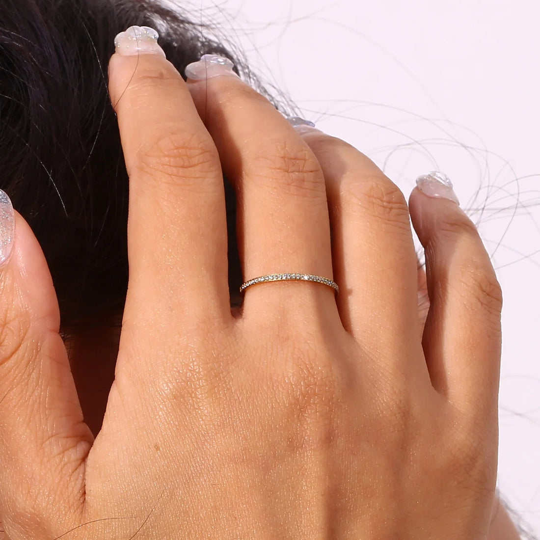 Paved Gold Ring Natalie