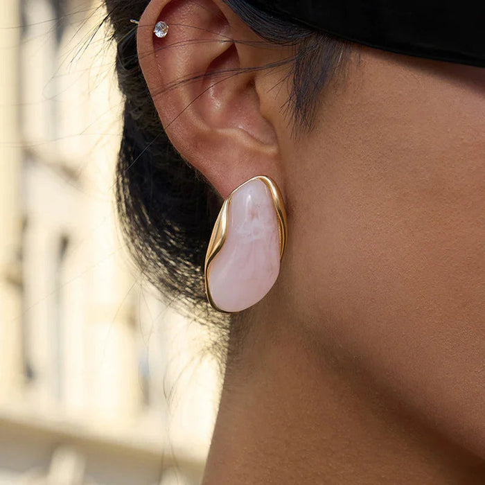 Polished Gemstone Earrings